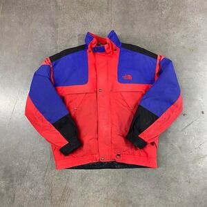 Vtg The North Face Extreme Gear Down Jacket Mens L Red Blue Gorpcore Y2K 90s Ski